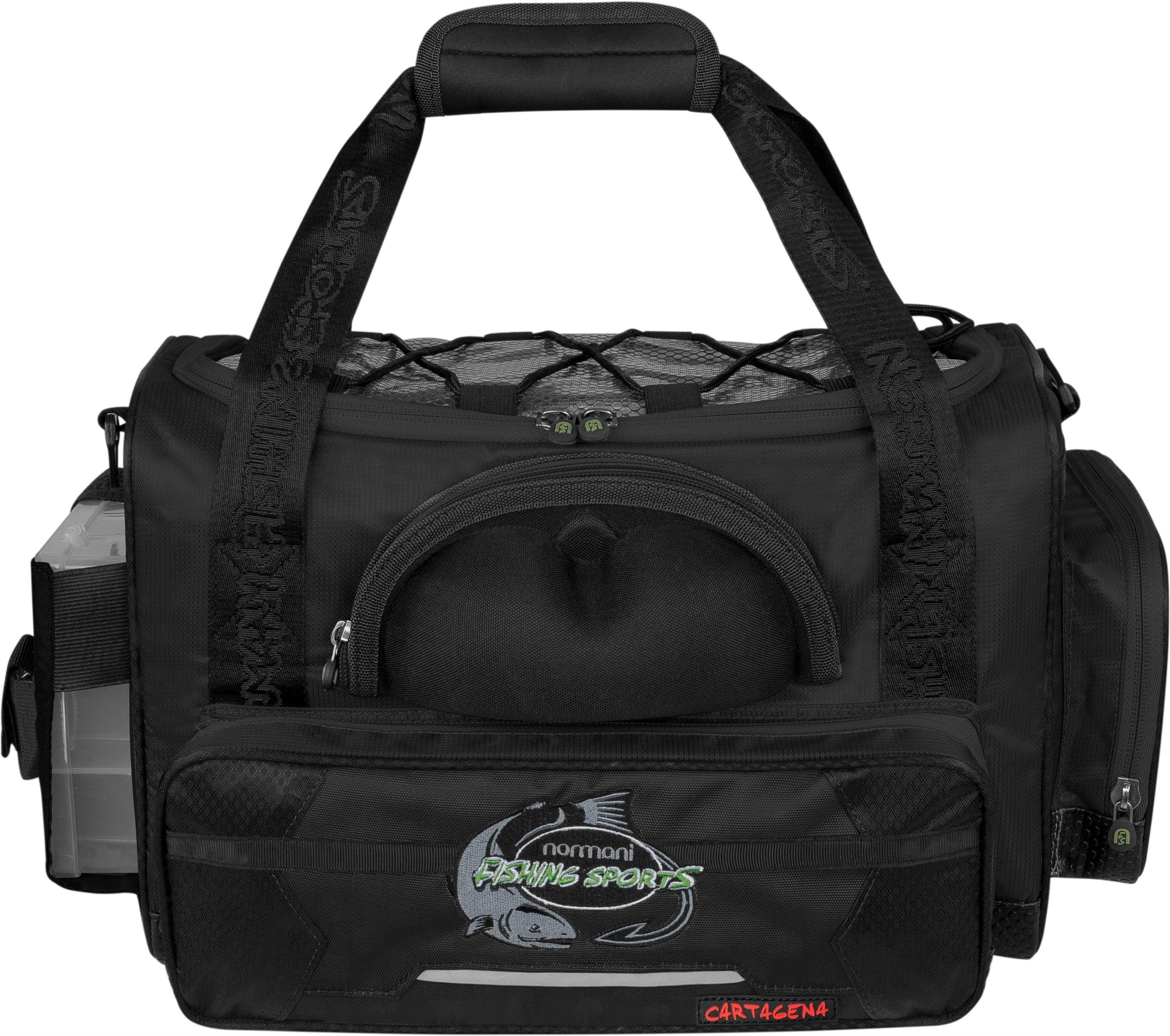 normani Angelkoffer Angeltasche Cartagena - Large, XXL Fischertasche 5 mit Kunstköderboxen Allzwecktasche Tackle Bag