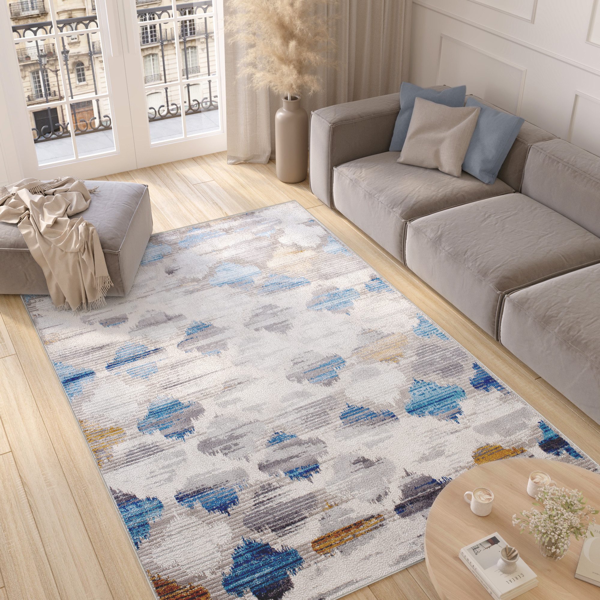 Tapiso Teppich VALLEY, rechteckig, Höhe: 9 mm, Wohnzimmer, Schlafzimmer, modern Design