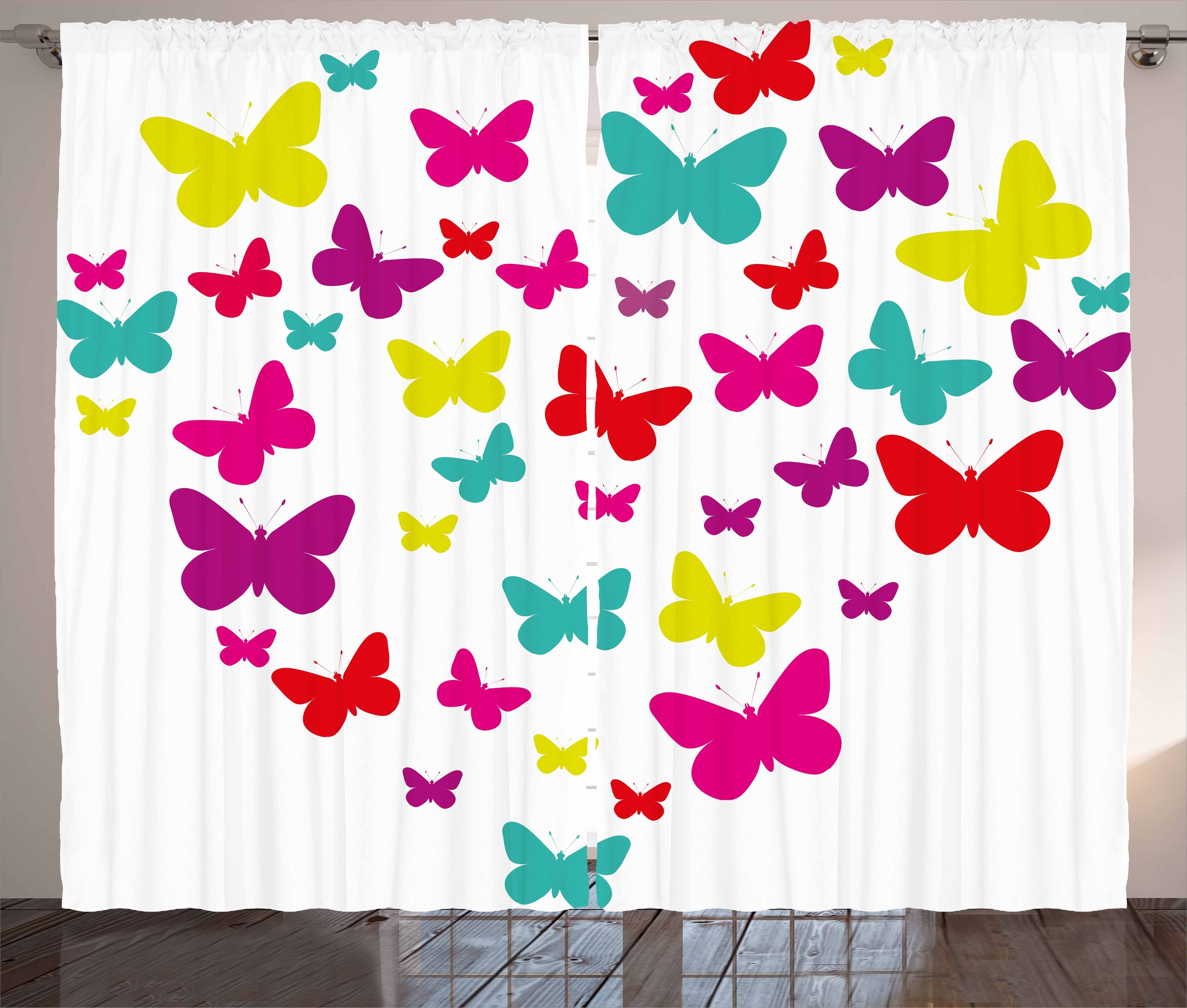 Schlaufen Schmetterlings-Herz-Liebe Schlafzimmer Abakuhaus, Vorhang und Gardine Haken, Kräuselband Schmetterling mit