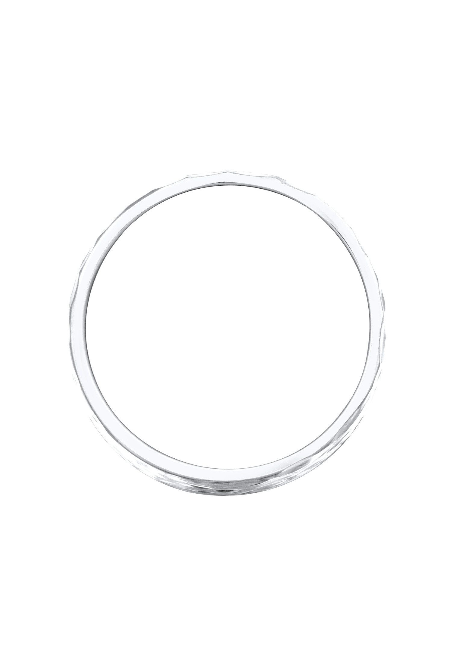 Elli Fingerring Breit Bandring Gehämmert Matt Schmuck Geschenk 925er Silber