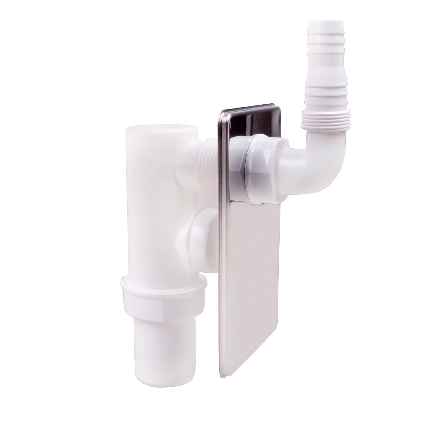 AQUADE Siphon Unterputzsiphon 40 mm Anschluss, für Waschmaschine Geschirrspüler