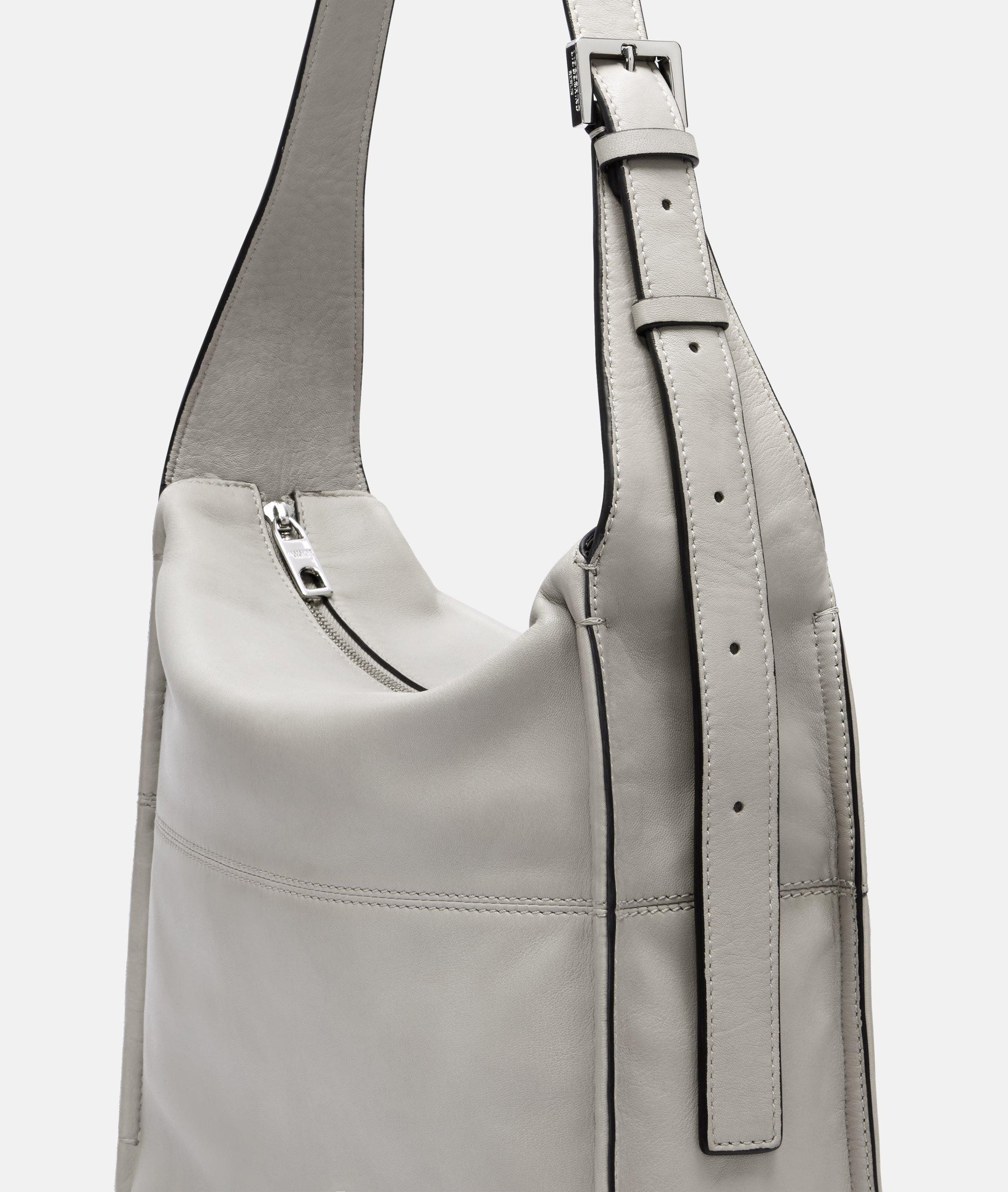 Liebeskind Berlin Schultertasche Sky Hobo M, Mittelgroße Hobo-Bag aus Schafsleder