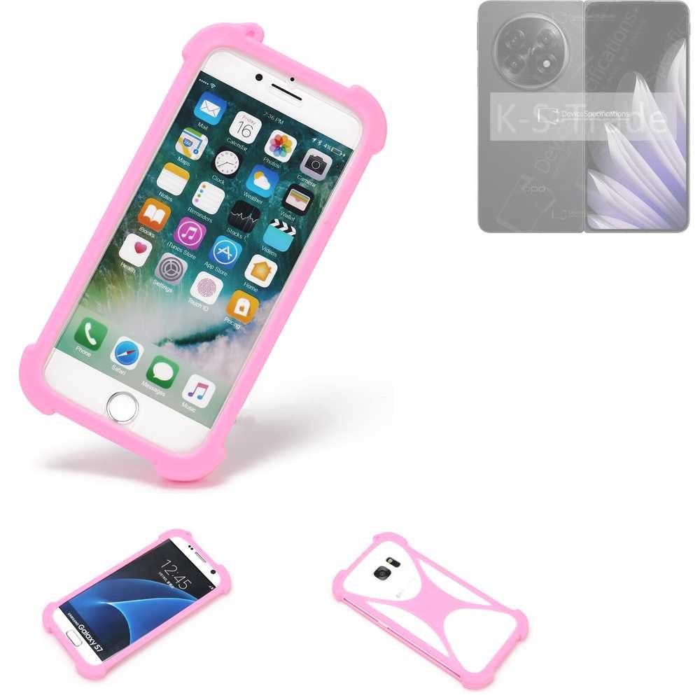 K-S-Trade Handyhülle für Oppo Find N5 CPH2671, Handy Hülle Schutz Hülle Bumper Silikon Schutz Hülle Cover Case