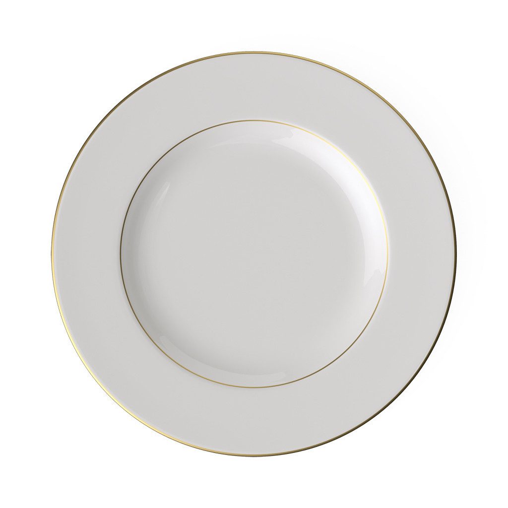 Villeroy & Boch Speiseteller Anmut Speiseteller, (1 St), Premium Bone Porcelain, spülmaschinenfest, Made in Germany