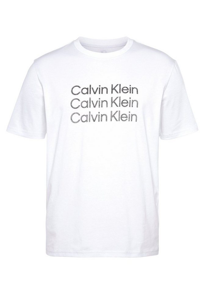 Calvin Klein Sport T-Shirt, reflektierendes Calvin Klein Logo im Nacken