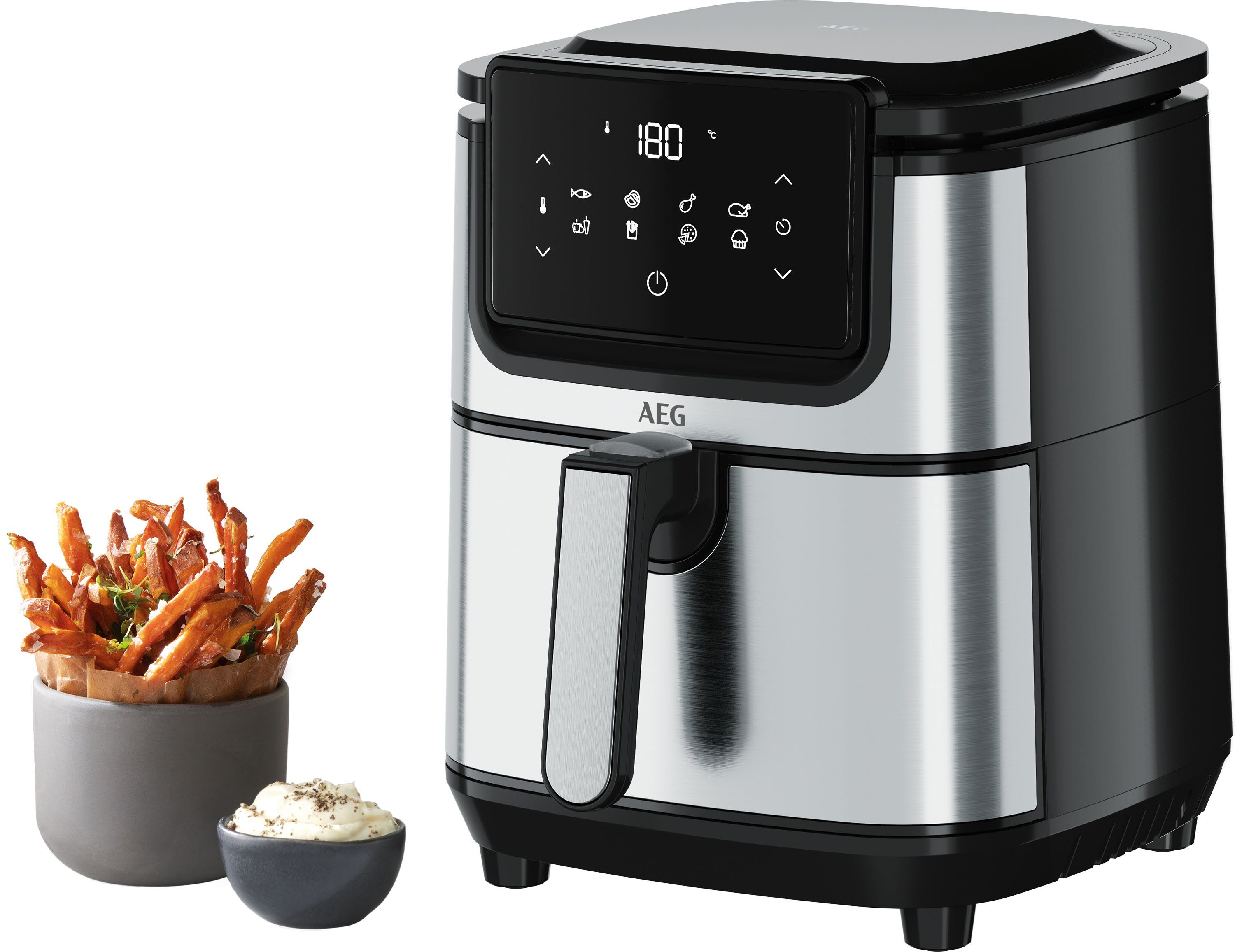 AEG Heißluftfritteuse Gourmet 6 W 1500 AF6-1-4ST