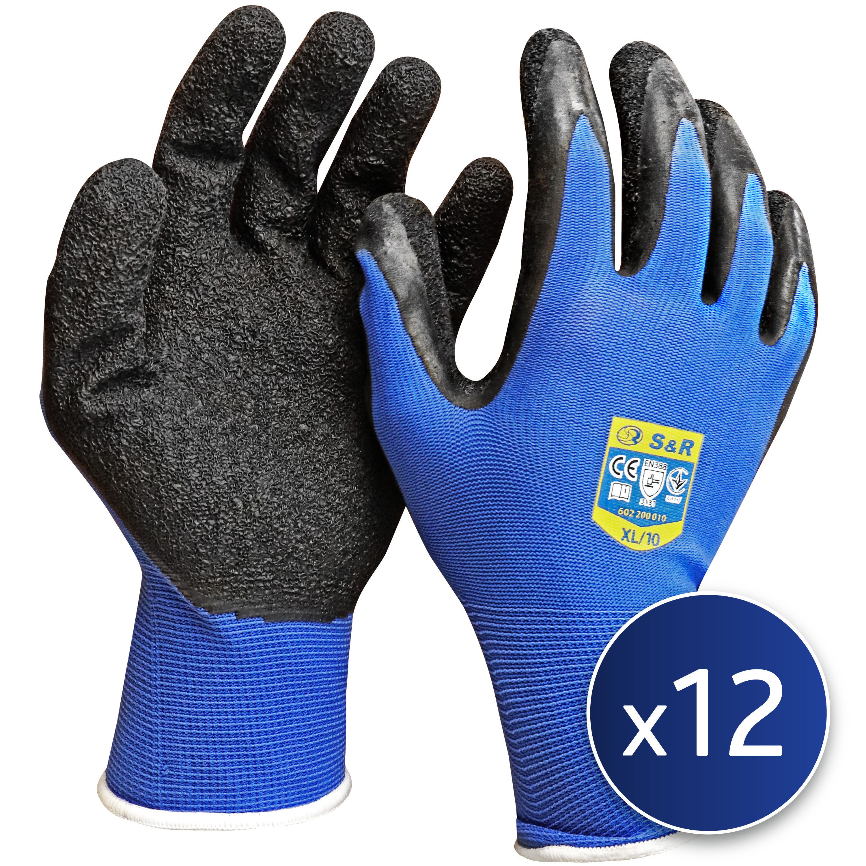 S&R Arbeitshandschuhe Schutzhandschuhe, 12 Paar aus günstig online kaufen