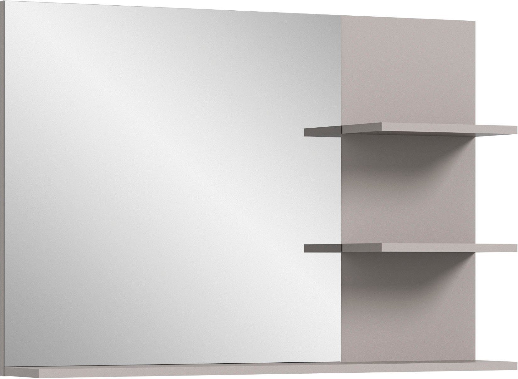 welltime Spiegel Skygge, Breite 100 cm, 3 Ablageböden, hochwertiges Spiegelglas (1-St), Badmöbel, Spiegel, Wandspiegel, Bad, Badezimmer