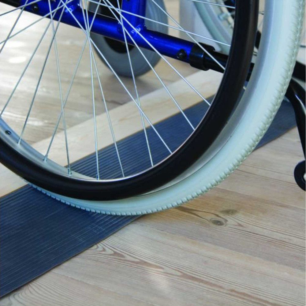 Mobilex Auffahrrampe Gummirampe, grau. ohne Klebstoff - 16 x 150 x 900 mm