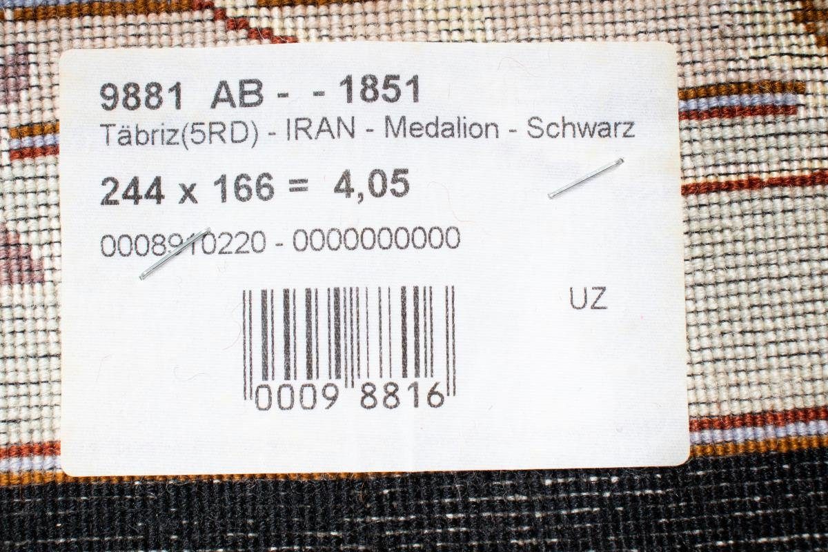 Orientteppich Orientteppich Trading, 50Raj Höhe: Täbriz mm rechteckig, 165x243 / Handgeknüpfter Perserteppich, Nain 7