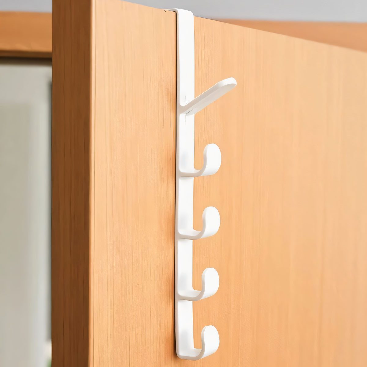 Beast Handtuchhaken Türhakenleiste, Türhaken Kleiderhaken, Türgarderobe 4er Set, (4-St), Ohne Werkzeug, ohne Bohren