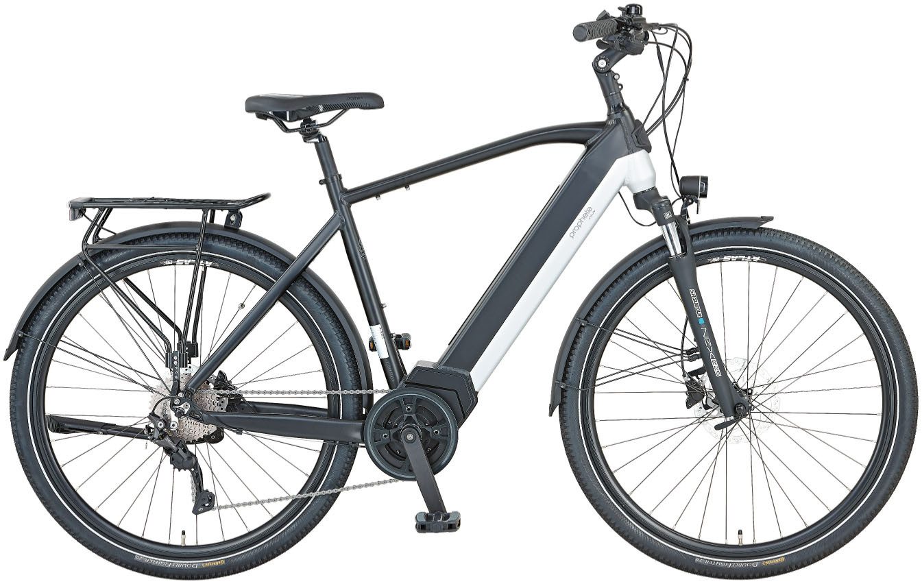 Prophete E-Bike Trekkingrad Entdecker 5.0, 10 Gang Shimano Deore Schaltwerk, Kettenschaltung, Mittelmotor, 630 Wh, Pedelec, Elektrofahrrad für Herren
