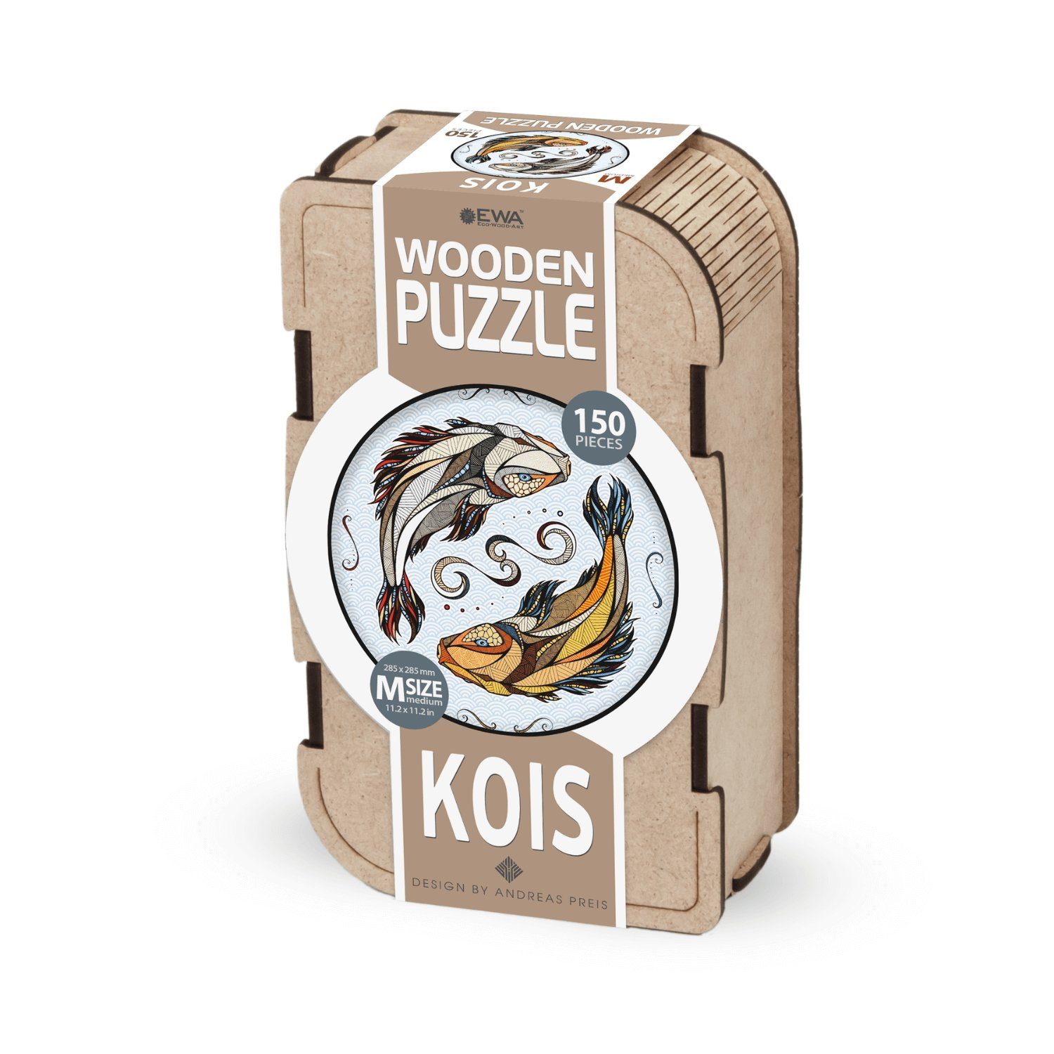 Eco Eco-Wood-Art Puzzle Wood 150 Koi Holzpuzzle, Puzzleteile Art
