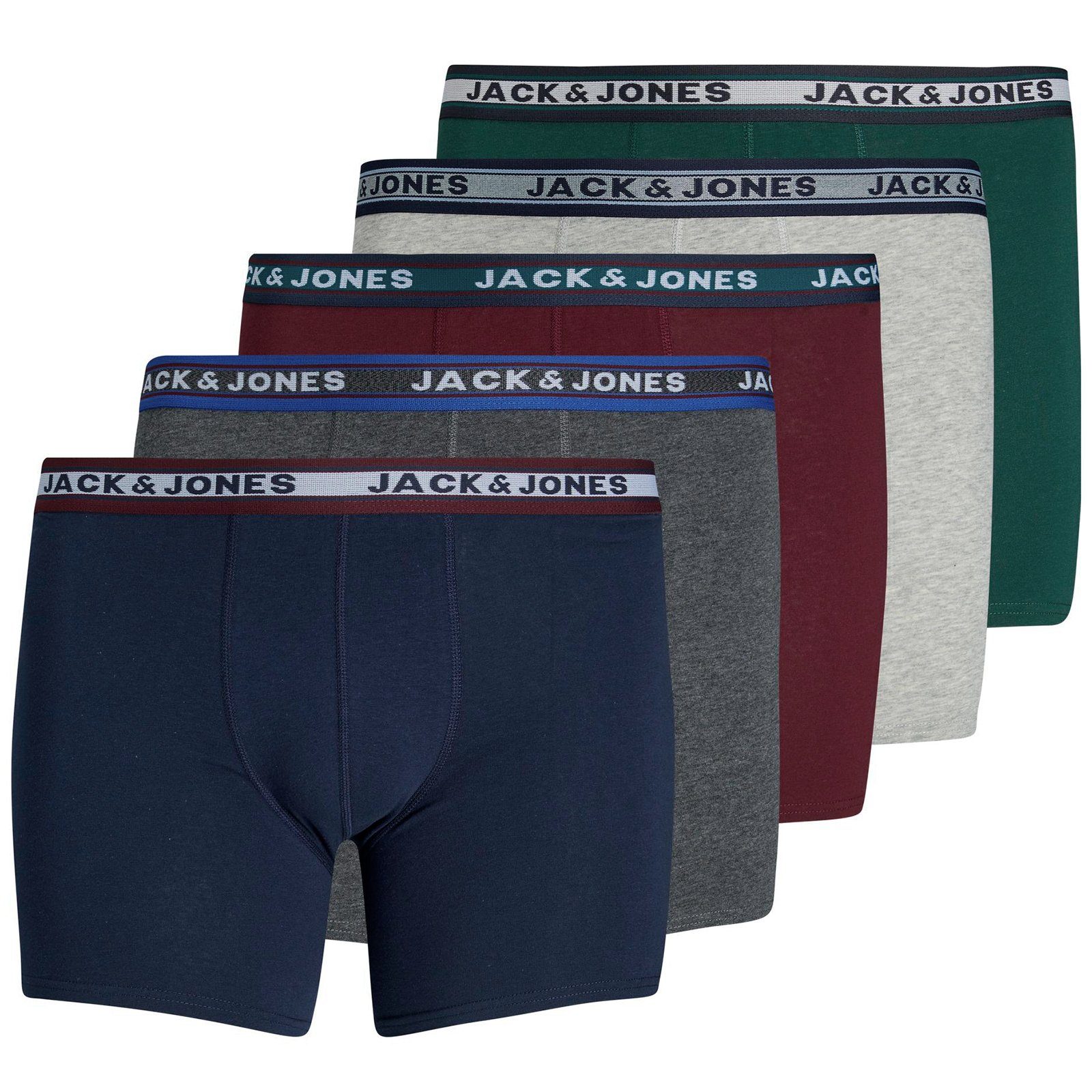 Retro Plus Jack&Jones (Spar-Pack, Jones Herren 3er-Pack) Große 5er-Pack Pants Pants Jack & unifarben 3-St., Größen