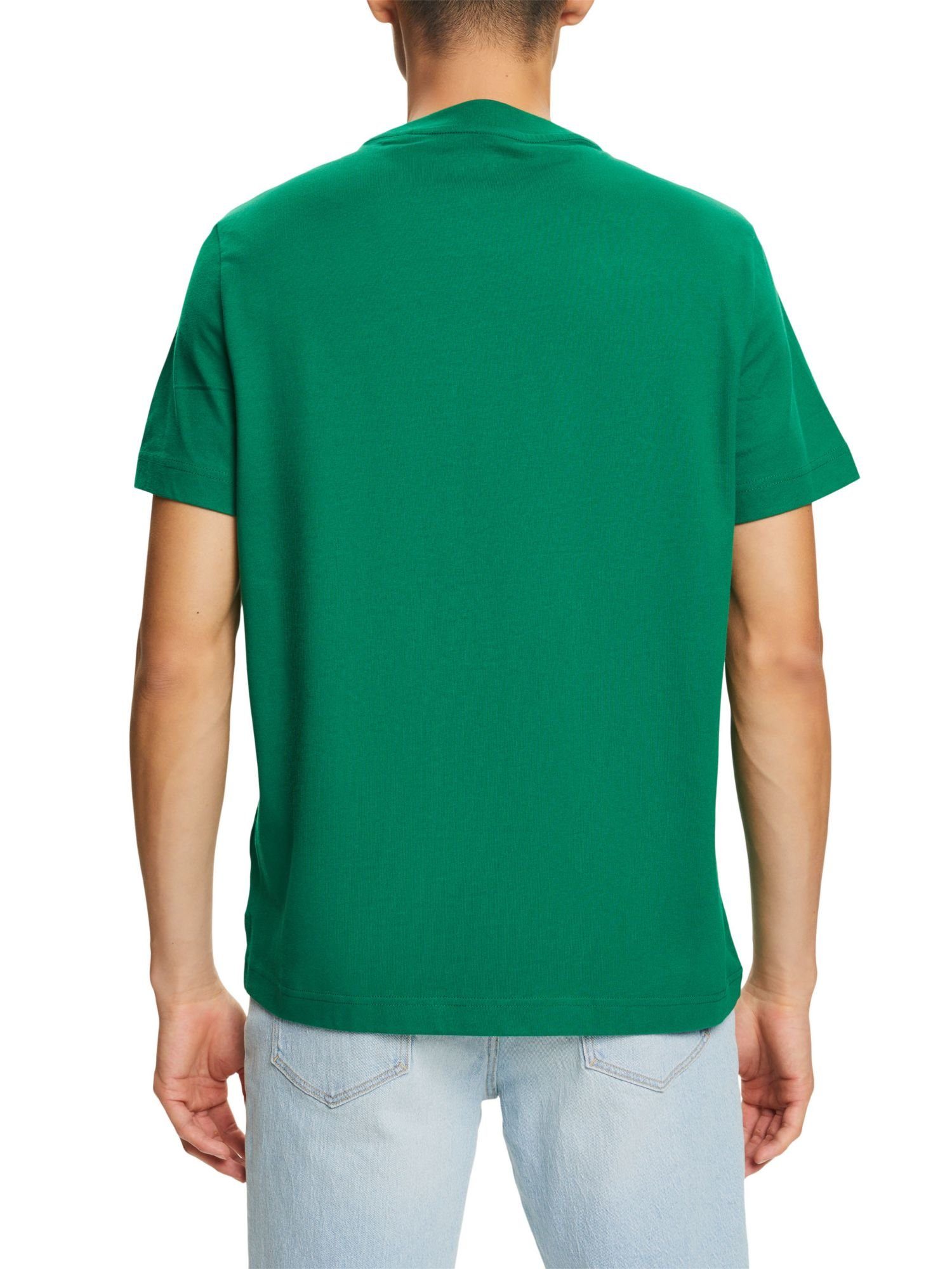 DARK Baumwoll-T-Shirt Logoprint T-Shirt (1-tlg) mit Esprit GREEN