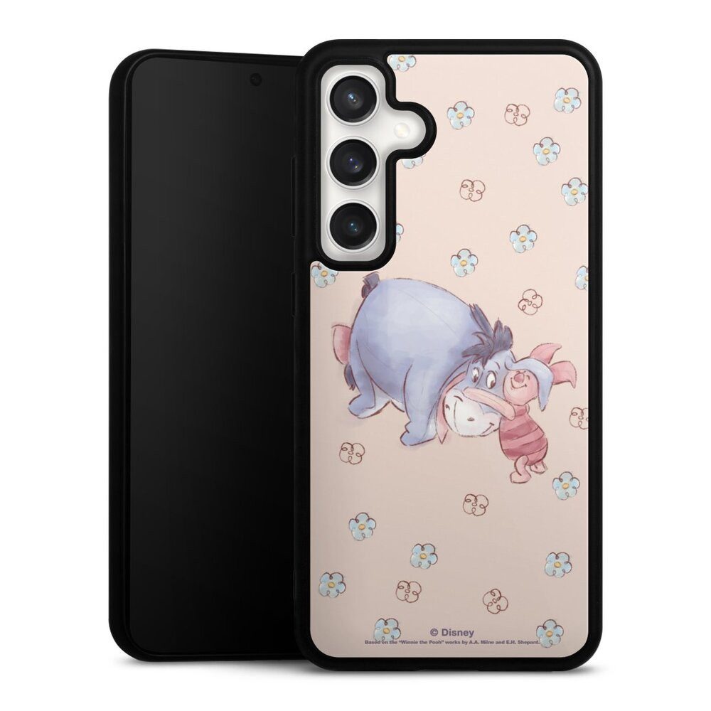 DeinDesign Handyhülle Disney Winnie Puuh Ferkel Esel I ahh und Ferkel, Samsung Galaxy S24 FE 5G Gallery Case Glas Hülle