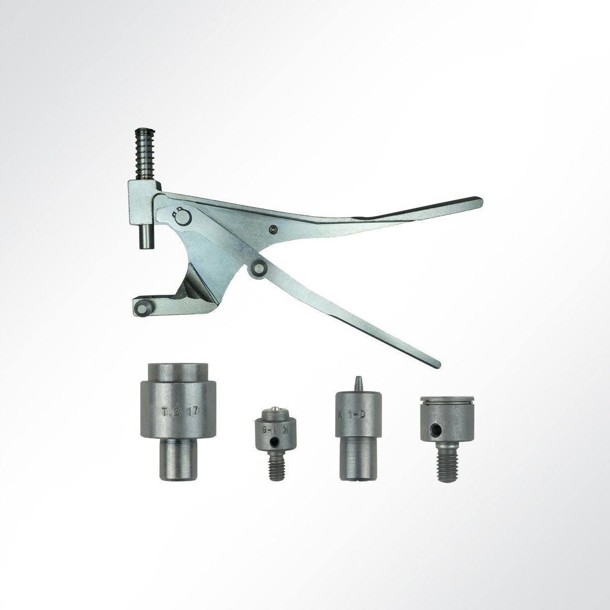 (1-tlg) Druckknopf 17mm, für Druckknopfzange Nieten LYSEL® zum Montagewerkzeug