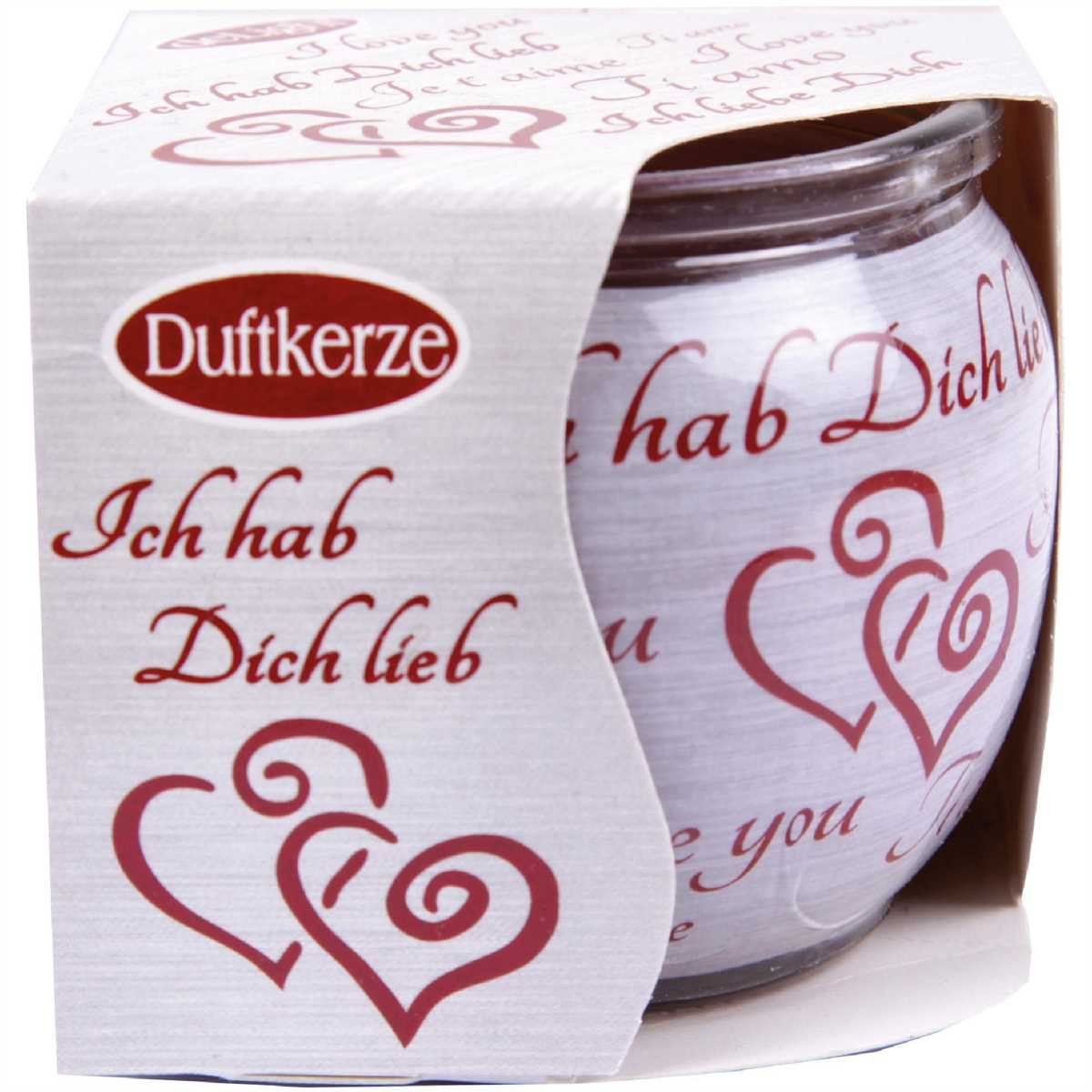 HS Candle Duftkerze (6-tlg), Kerze im Glas, Spruch-Kerze 6er Pack mit ca. 22 Std. Brenndauer