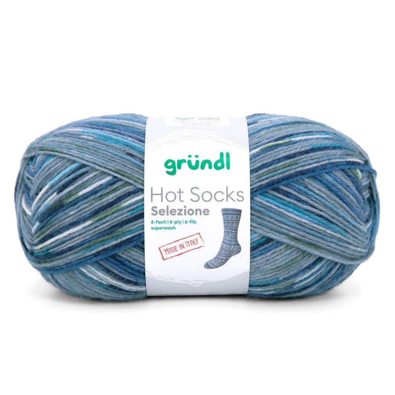 Gründl Gründl Sockenwolle Hot Socks 150 g 6-fach, Häkelwolle