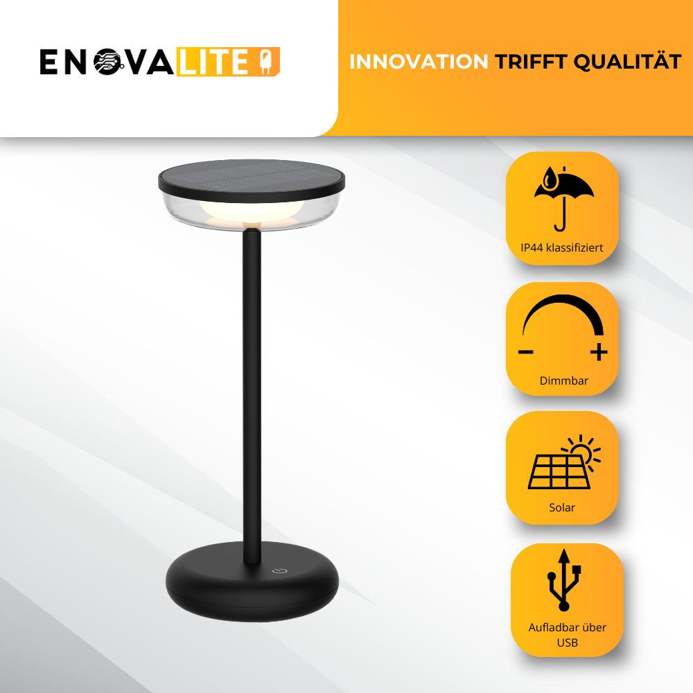 ENOVALITE LED Außen-Tischleuchte mit integriertem Solarmodul, günstig online kaufen