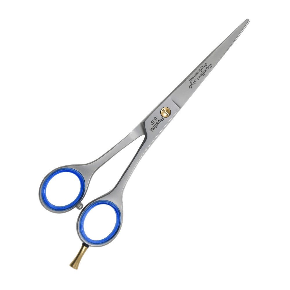 Excellent Solingen Haarschere Haarschere - glatter Schneide - blaue Gummigriffe - adjustierbar, (1-tlg)