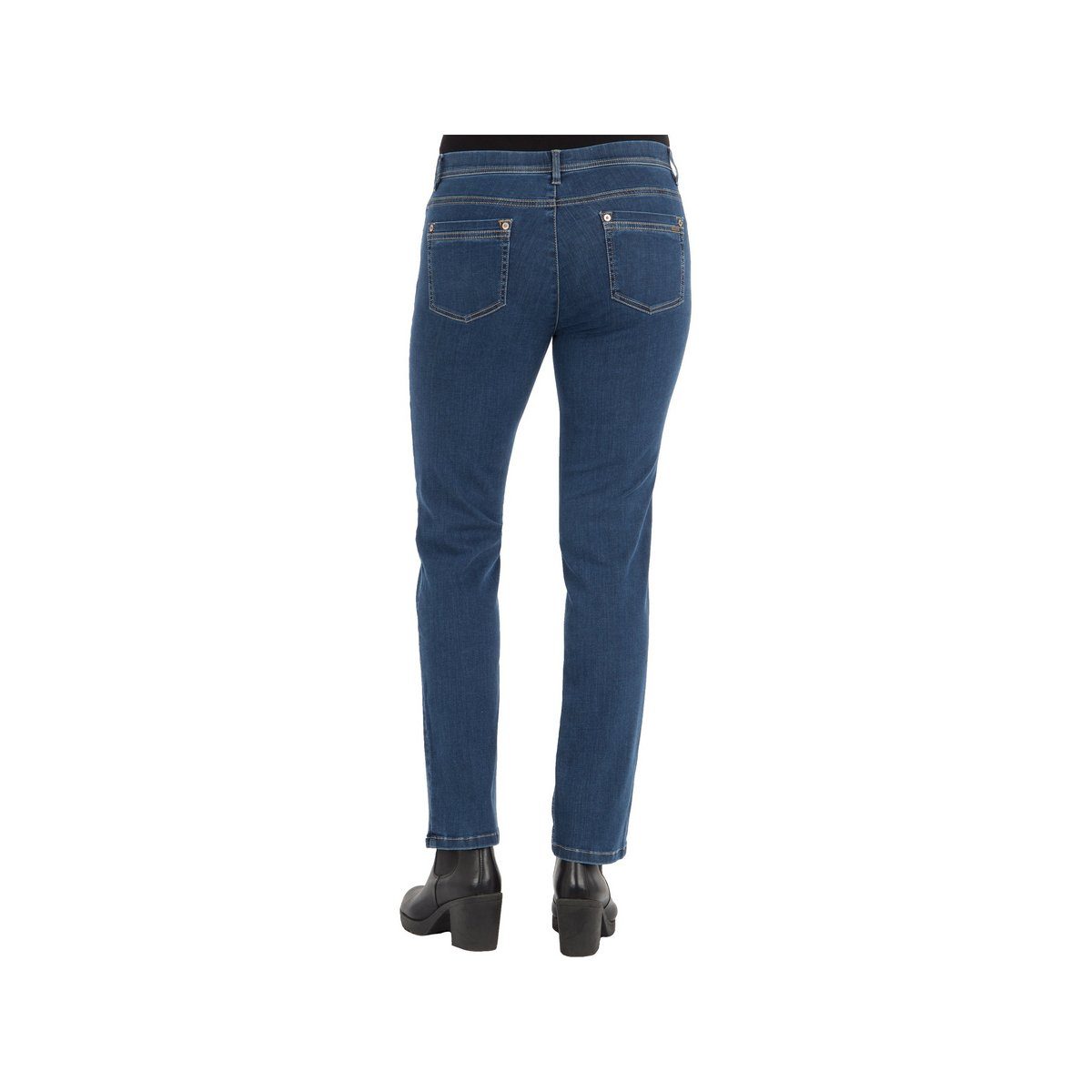 grau (1-tlg) 5-Pocket-Jeans Zerres regular