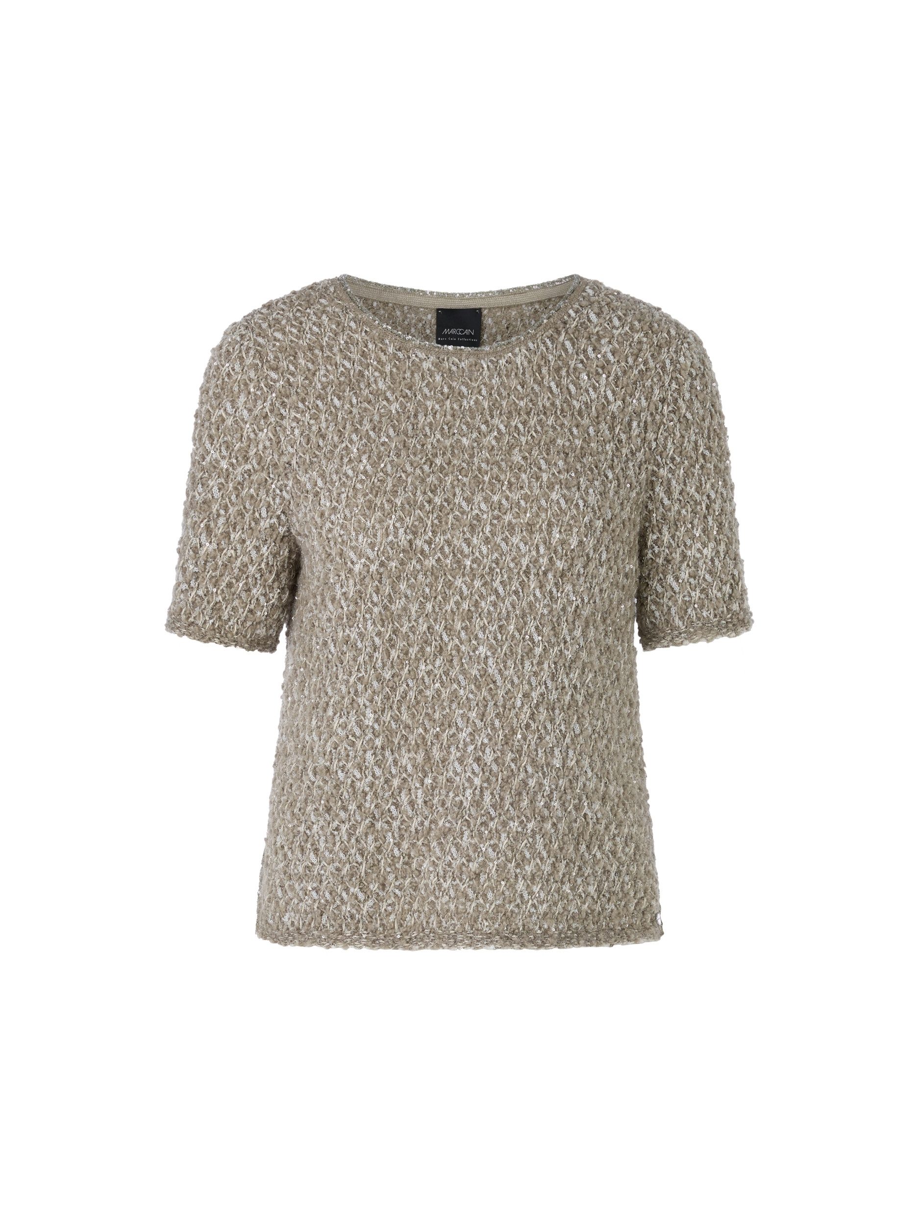 Strickpullover Pullover im Bouclé-Strick mit Pailletten - Comfort Fit