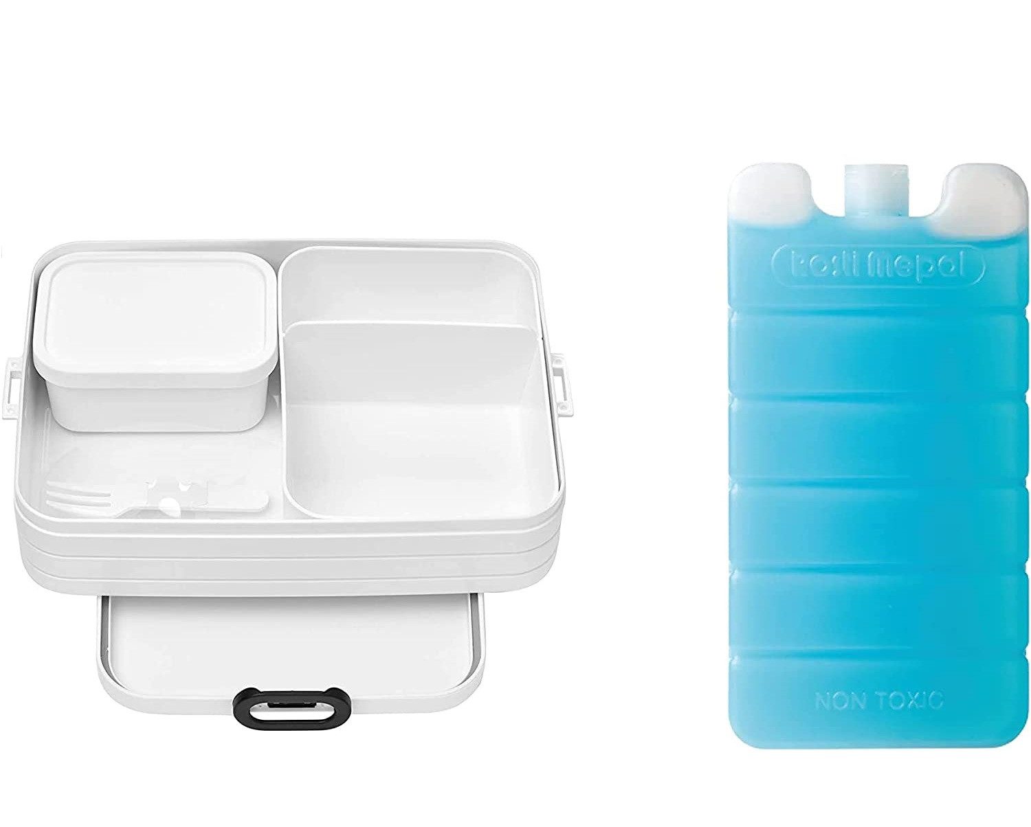 Lunchbox 2-tlg. Bento-Lunchboxen Cool Down Set Take A Break Large, Nordic White