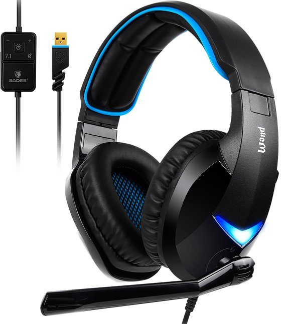 Sades Wand SA-914 Gaming-Headset (Kompatibel mit PC, PS4 und Nintendo Switch)