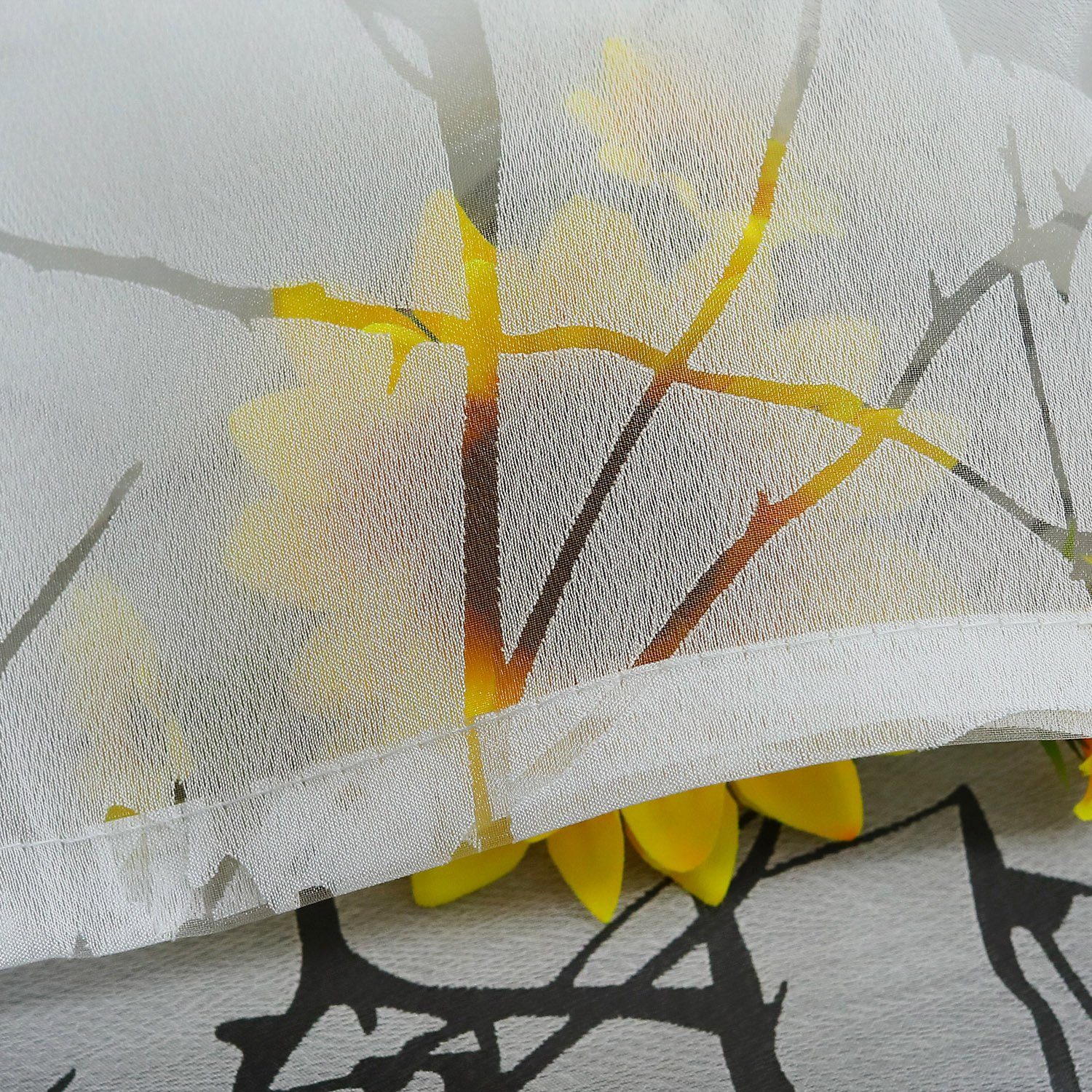 Joyswahl Scheibengardine, Schlaufen, transparent, Voile Ausbrenner, Pflaume günstig online kaufen