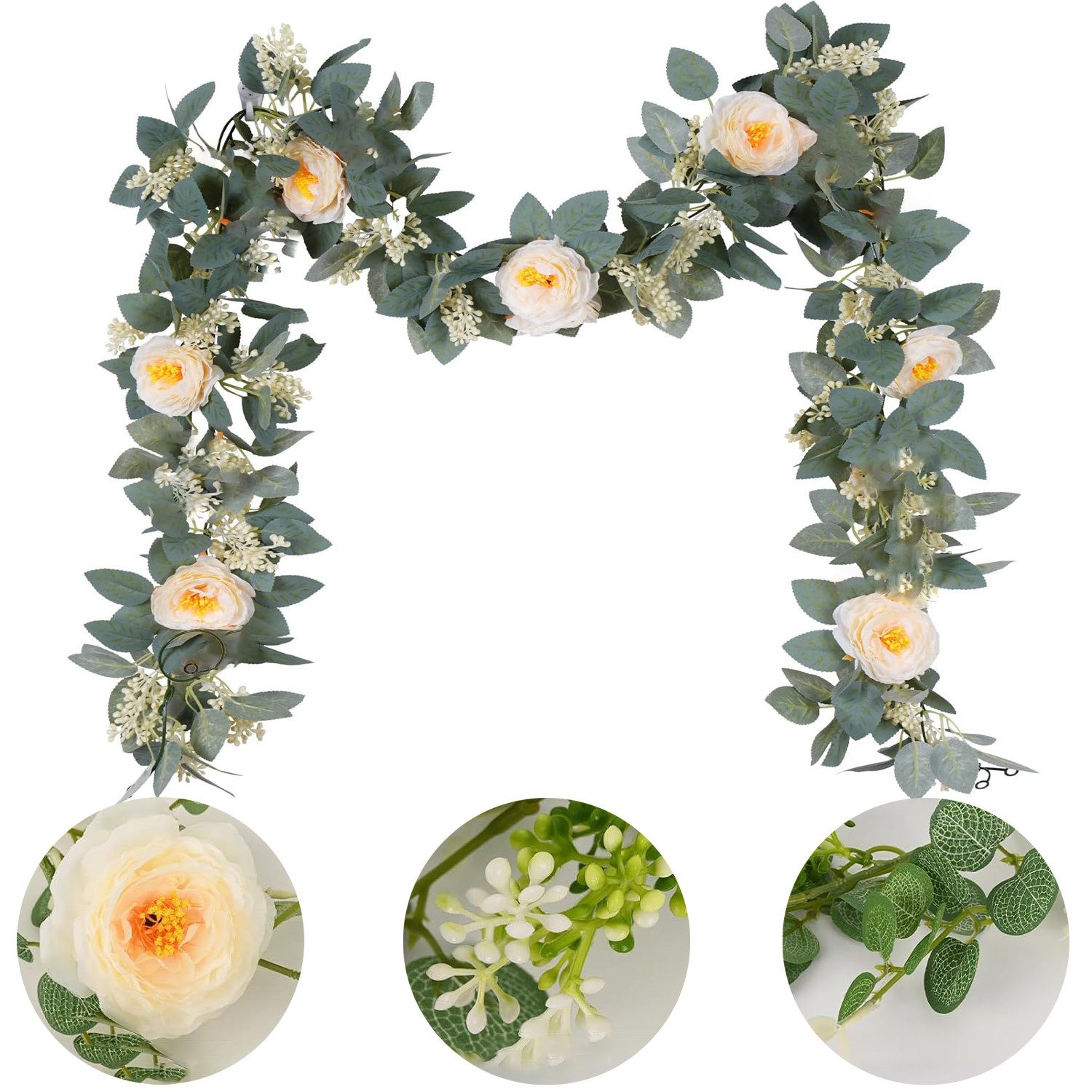 Kunstblume Künstliche Blumen 7 Kamelien 2M günstig online kaufen