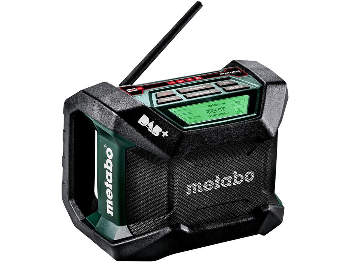 metabo Metabo Akku-Baustellenradio R 12-18 DAB+ BT Baustellenradio (Digitalradio (DAB), FM-Tuner, Robustes Baustellenradio mit digitalem DAB)
