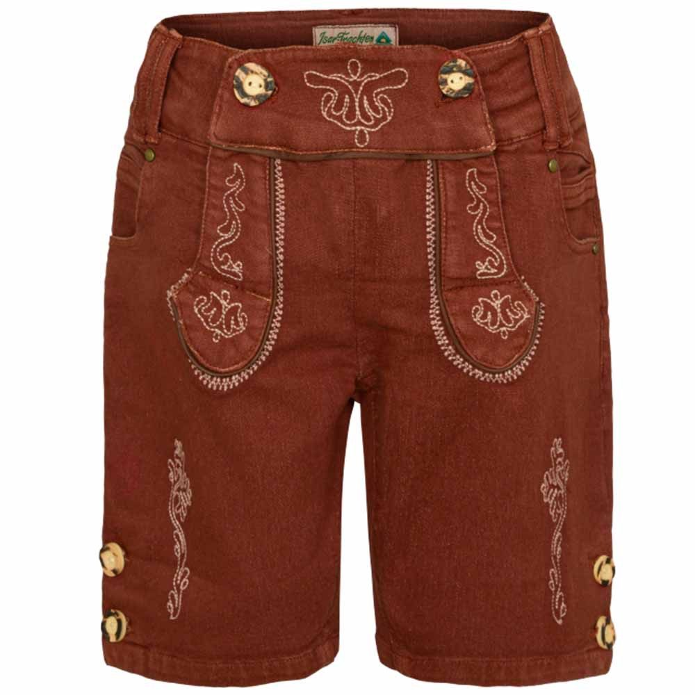 Isar-Trachten Lederhose Kinderjeans 60721 mittelbraun