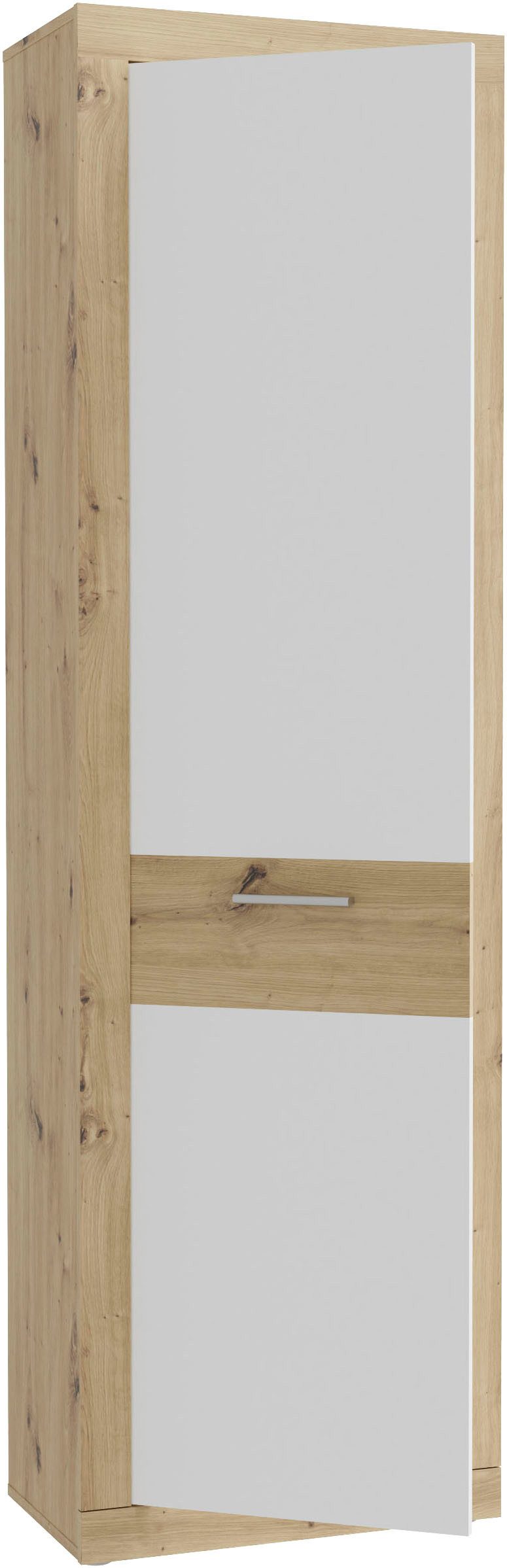 FORTE Garderobenschrank Baccio (B/H/T ca. 58,3x33,81x96,8 cm) Garderobenschrank, Rahmenoptik, Keiderstange – Bild 2 von 5