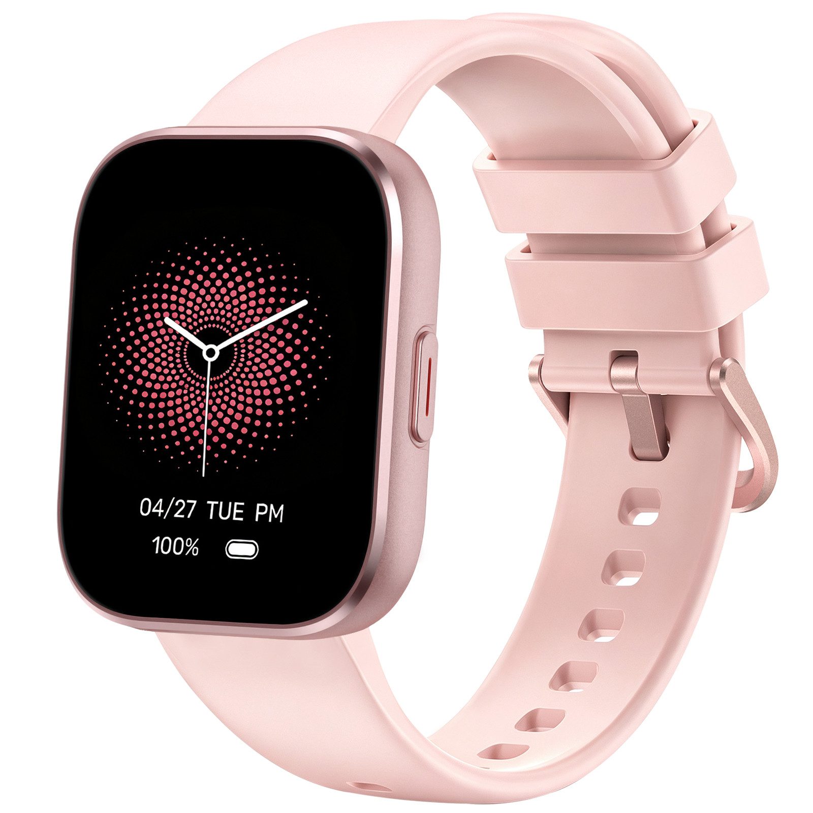 Sytifro Smartwatch Damen Herren, Fitness Tracker Uhr mit Bluetooth-Anrufe Smartwatch (Full Touch Square Fine Sportuhr Damen cm), verfügbar für IOS und Android.