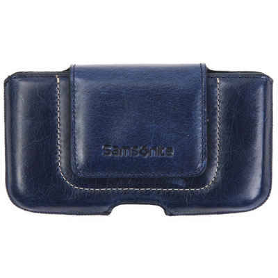 Samsonite Handyhülle Toronto Handy-Tasche Schutz-Hülle Blau, hochwertige Gürtel-Tasche für klassisches Handy MP4 / MP3-Player etc