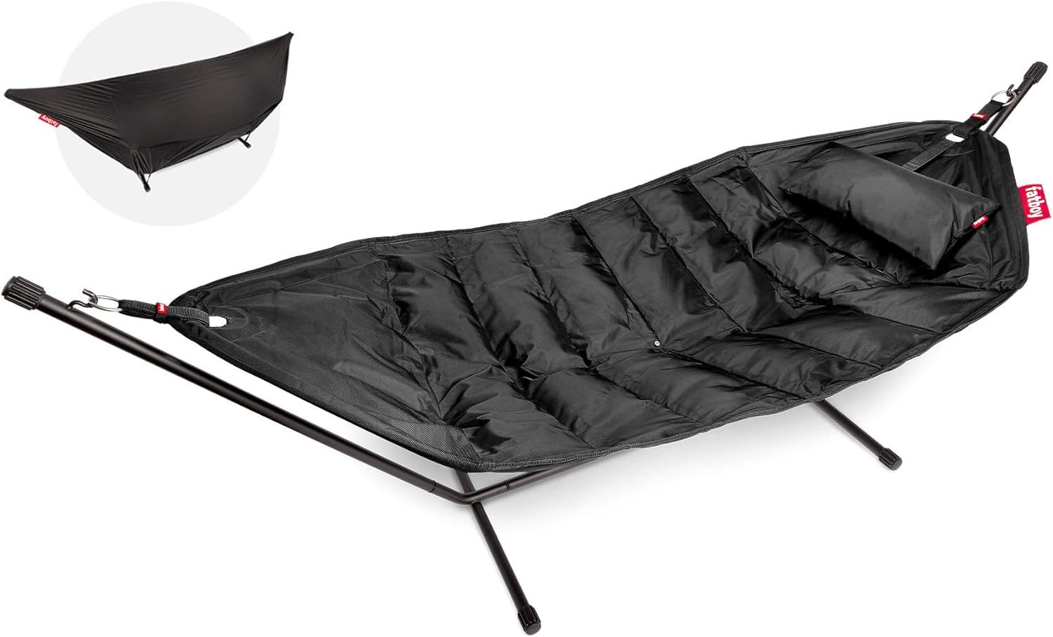FATBOY Hängematte Fatboy Hängematten-Set Deluxe Schwarz günstig online kaufen