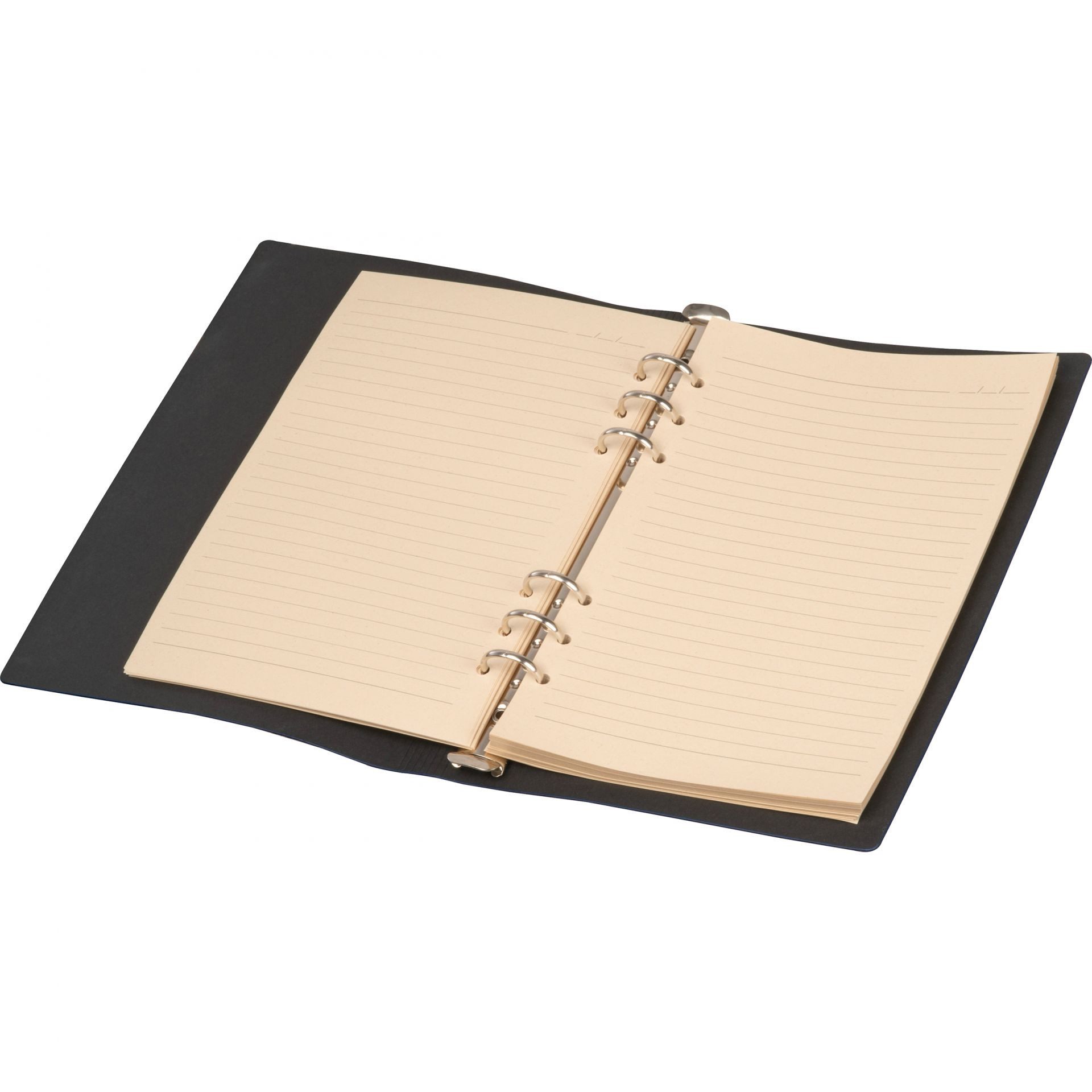 Macma Notizbuch Ringbuch / DIN A5 / Notizbuch mit 200 linierten Seiten / Farbe: schwar – Bild 3 von 5