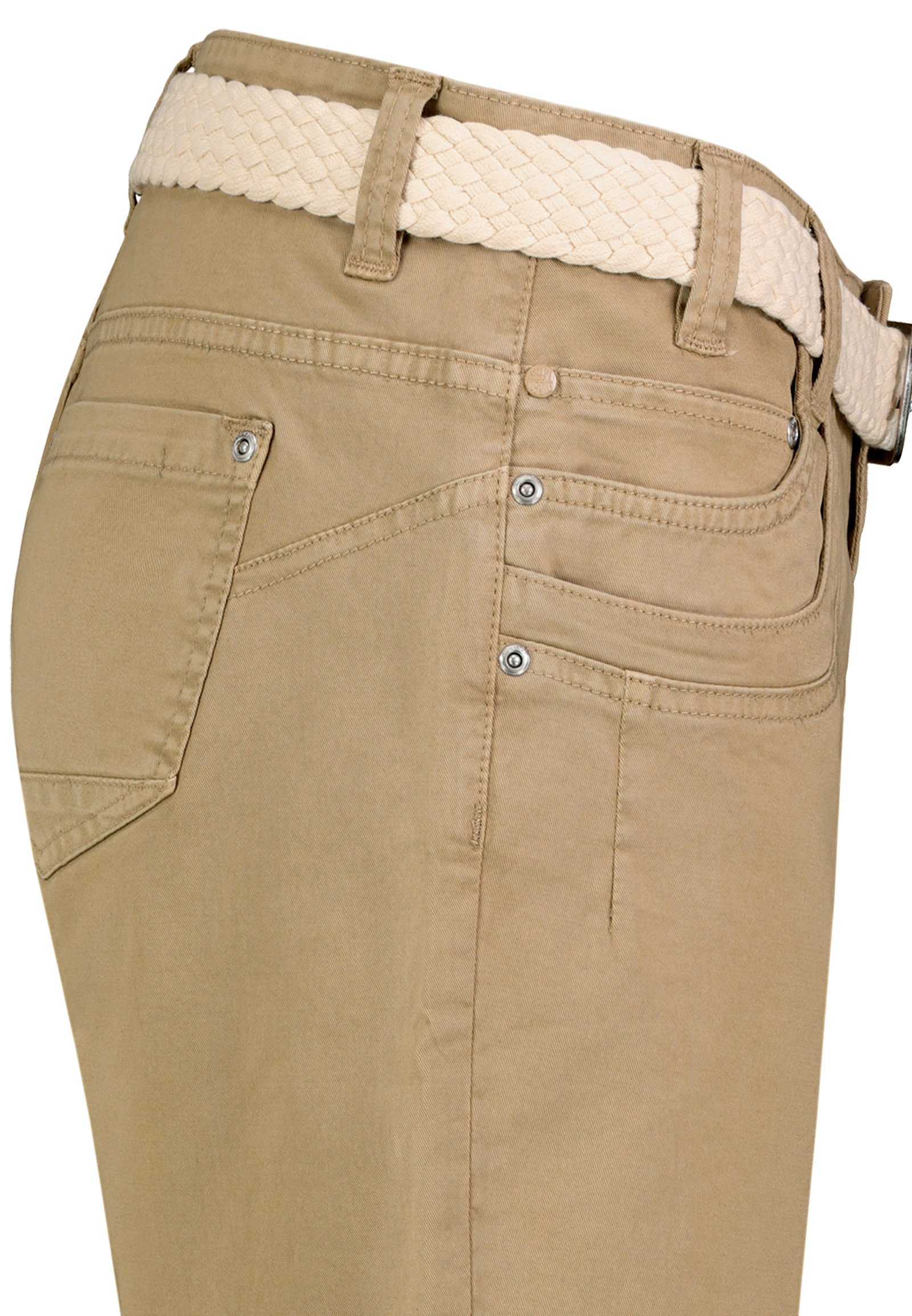 SUBLEVEL Bermudas Damen Short Bermuda kurze Hose Sommer Chino Short Stoff Hose Gürtel – Bild 5 von 5
