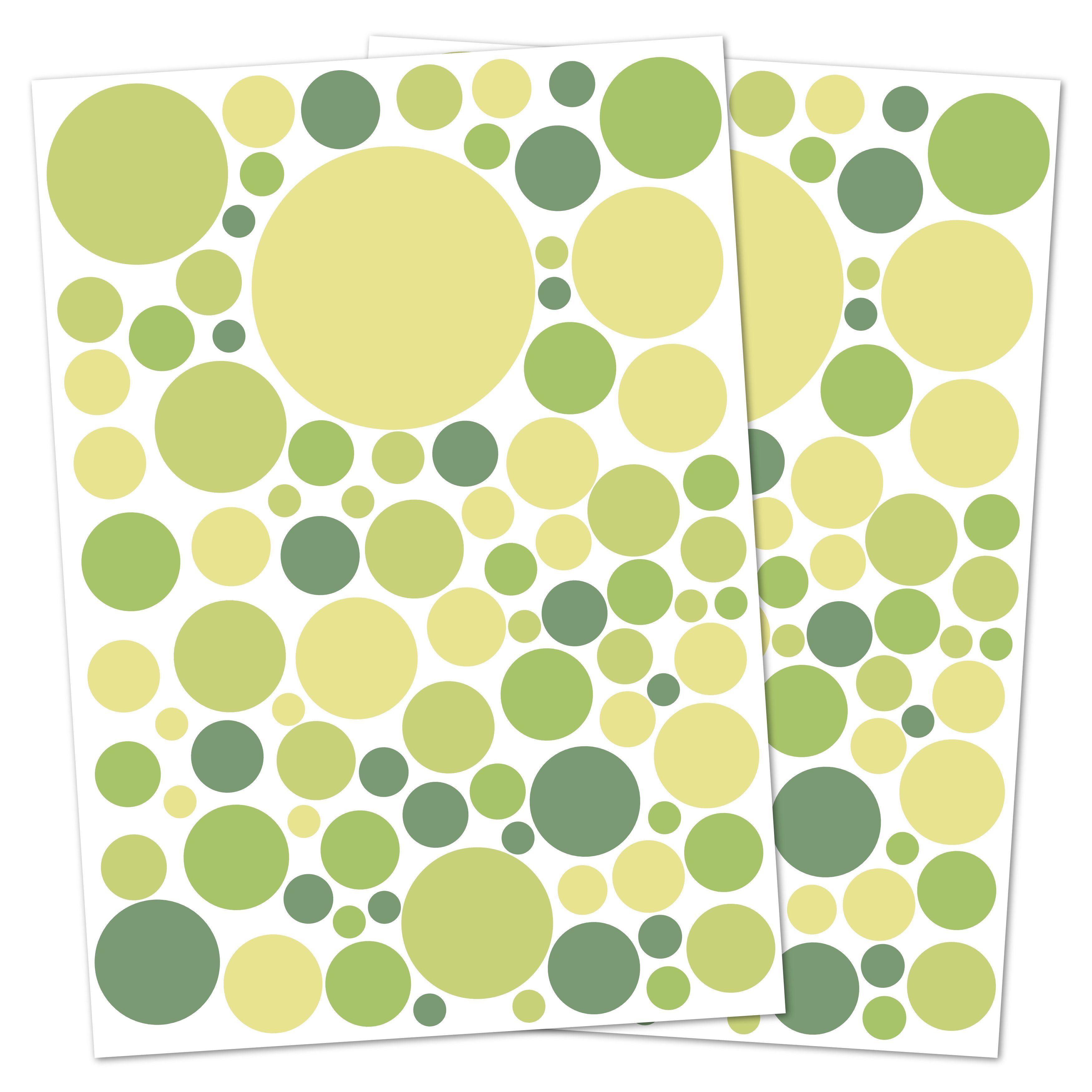 PUNALU Wandtattoo Kreis Set 176 Stück günstig online kaufen