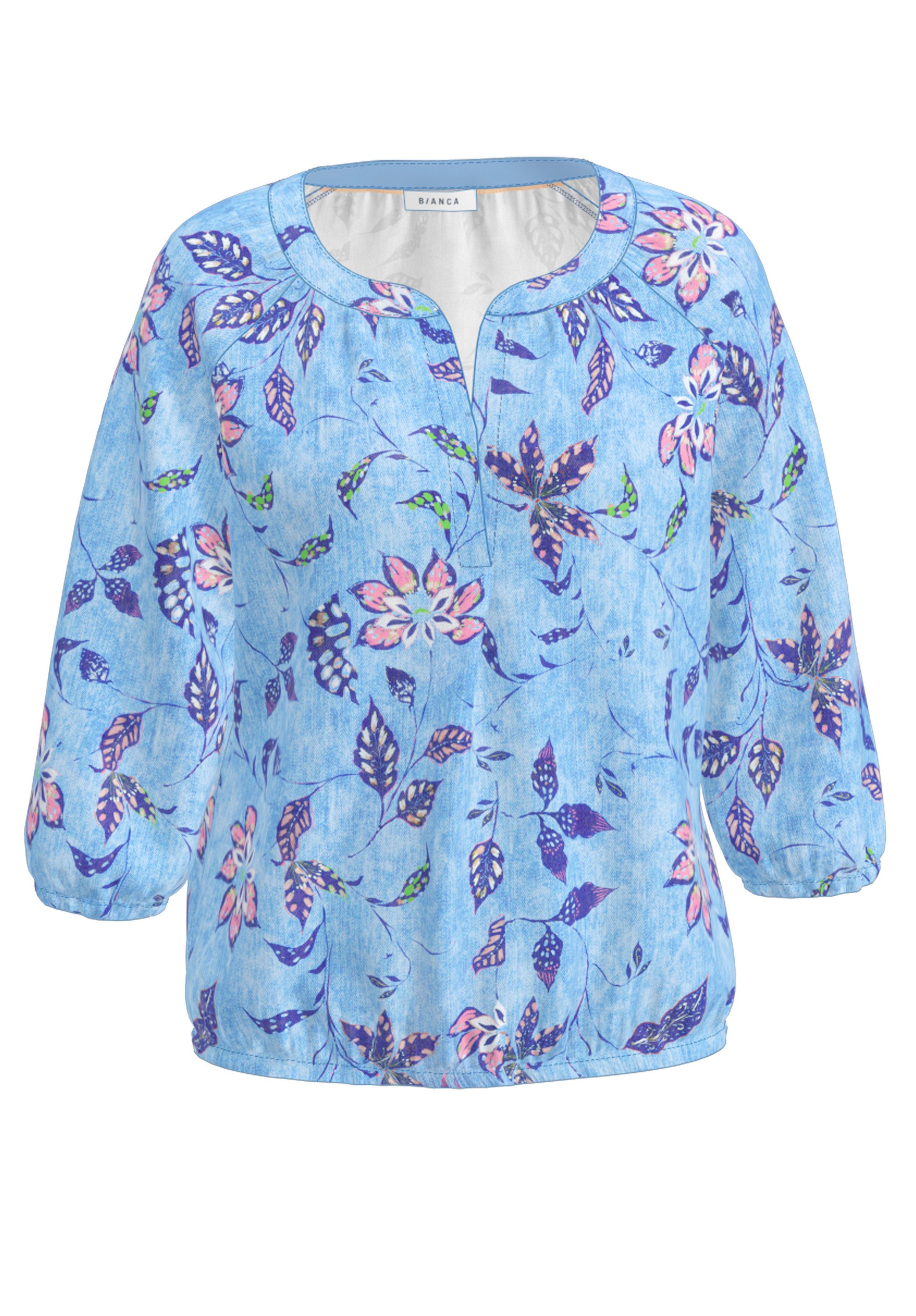 bianca Schlupfbluse RANA mit angesagtem floralen Allover-Dessin günstig online kaufen