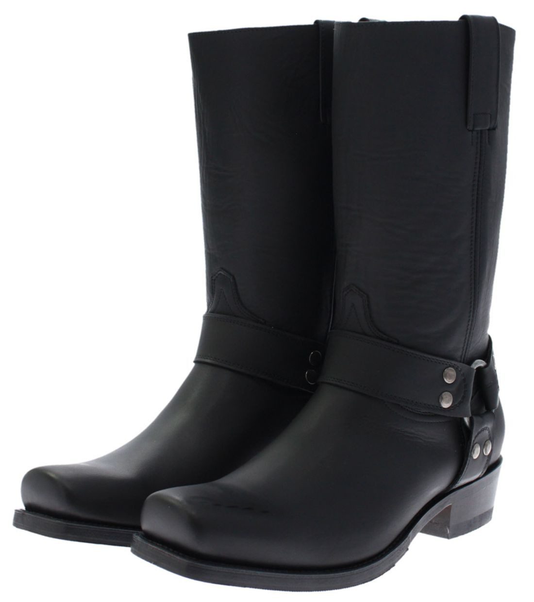 Sendra Boots 8833 Schwarz Bikerboots Rahmengenähte günstig online kaufen