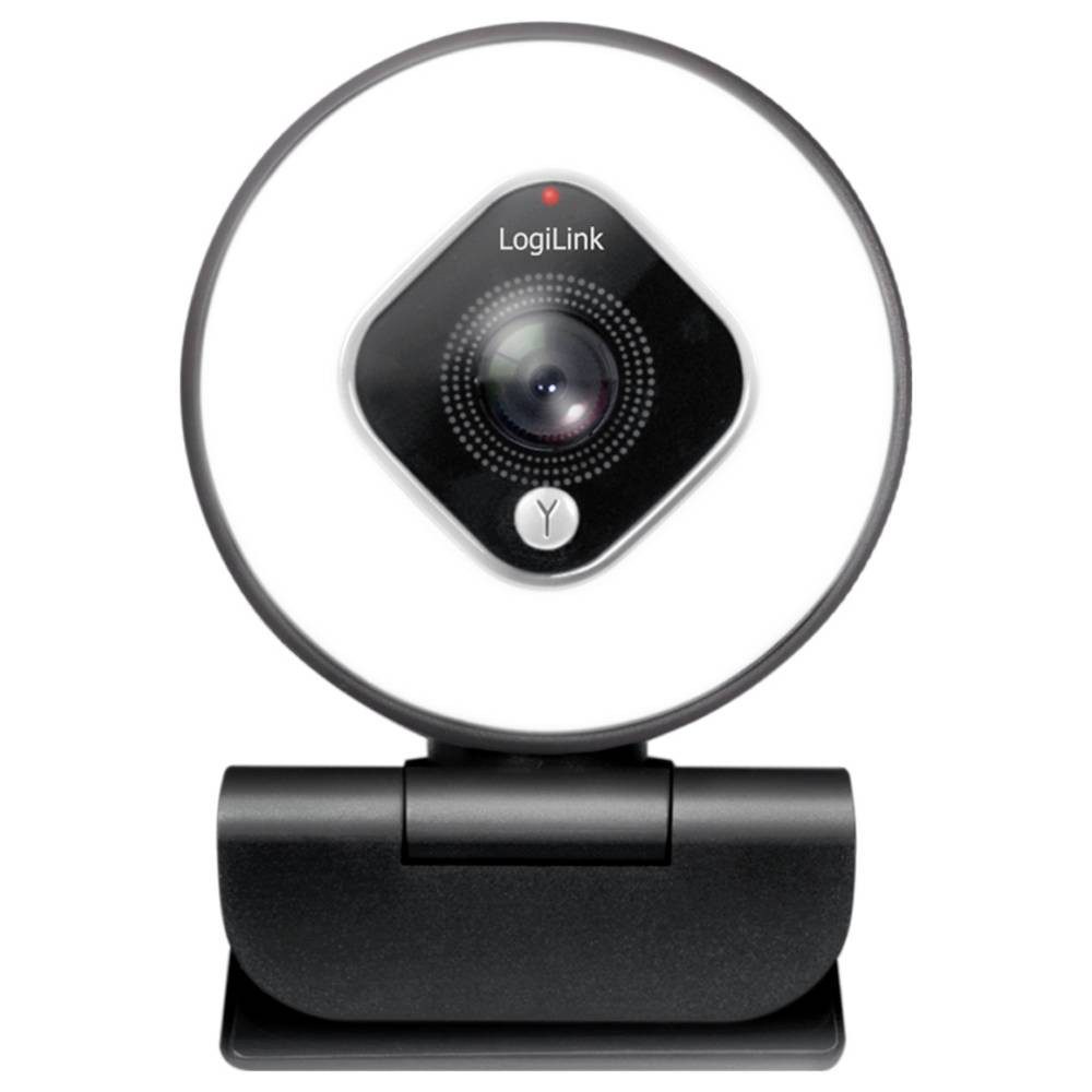 LogiLink UA0384 Full HD-Webcam Klemm-Halterung, Mikrofon Webcam (Klemm-Halterung, Mikrofon)