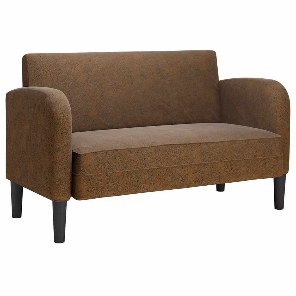 vidaXL Sofa Zweisitzer-Sofa Braun 110 cm günstig online kaufen