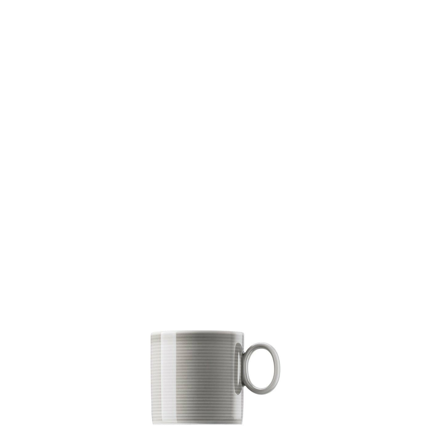 Luxuriöses Gefühl Thomas Porzellan Tasse 2 LOFT Moon Grey 0.21 - Kaffee-Obertasse Stück - l
