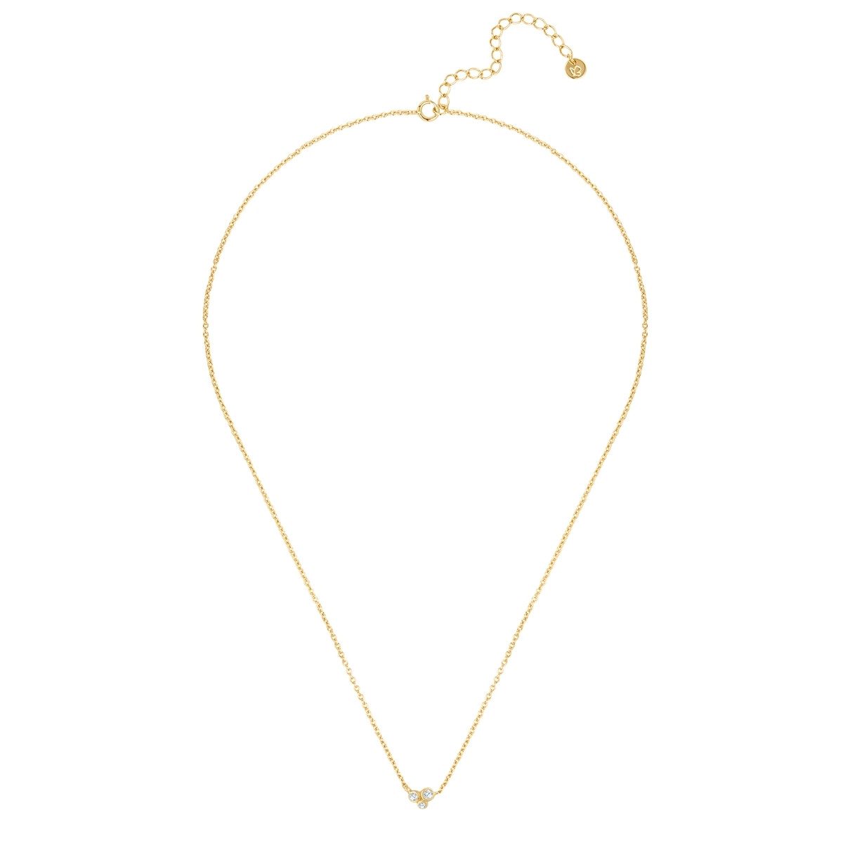 Glanzstücke München Silberkette gelbgold, mit Zirkonia günstig online kaufen
