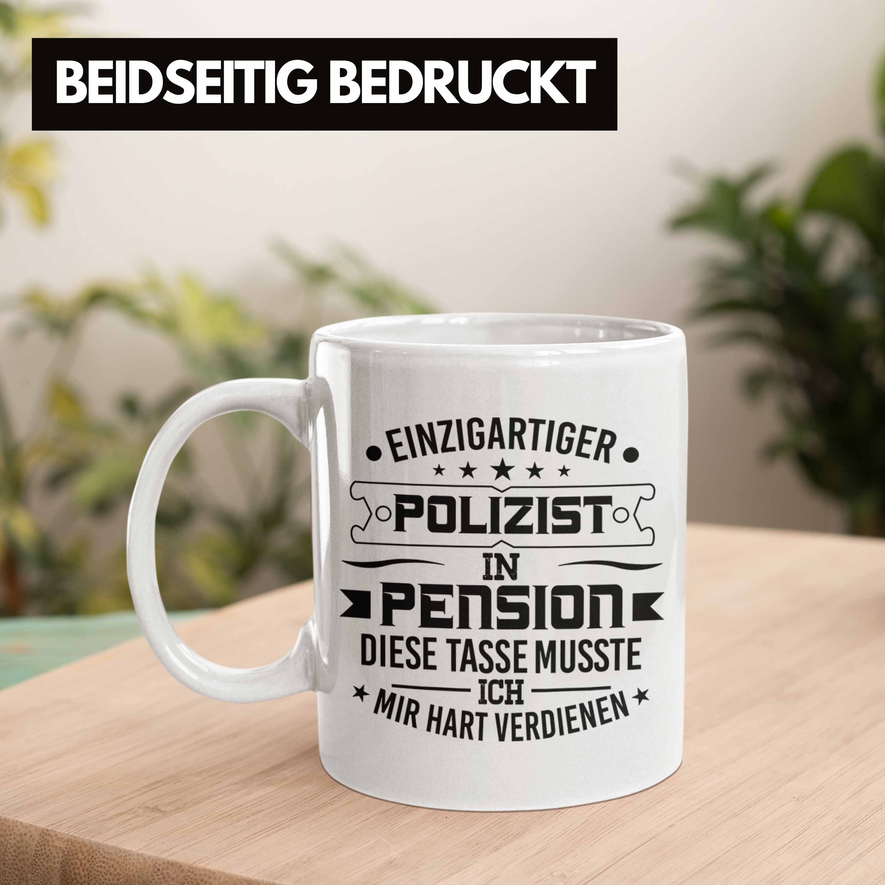 Polizei Polizist Weiss Tasse Spruch Polizist Trendation Bester Tasse Geburtstag Geschenkidee - Geschenk Trendation