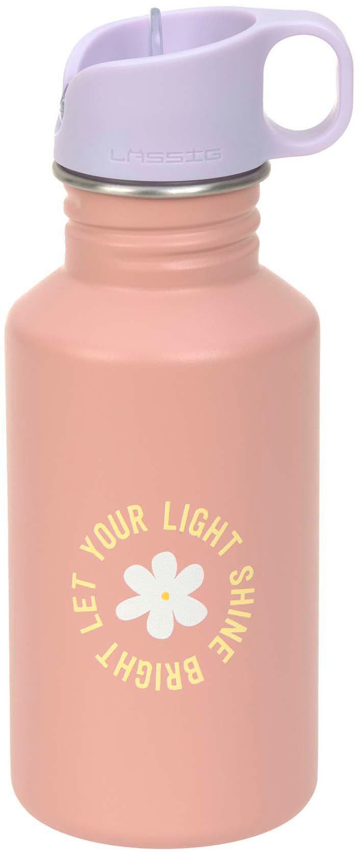 LÄSSIG Trinkflasche Pattern Party rose, inkl. Sportverschluss