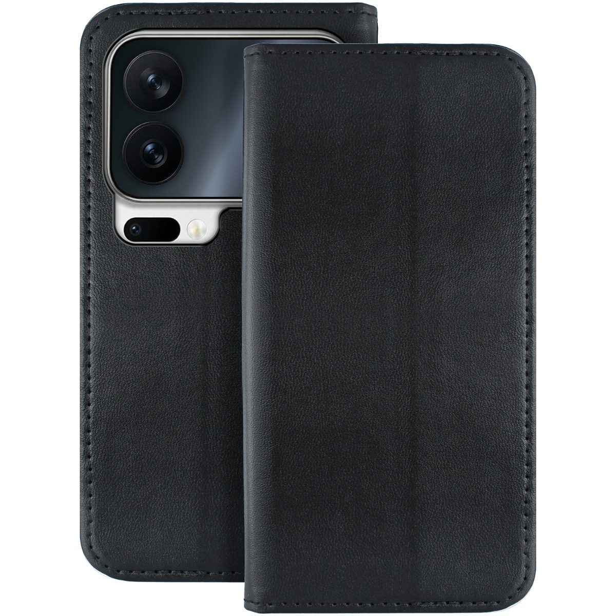 COFI 1453 Handyhülle TFO Smart Magnetic für Xiaomi 17 Pro schwarz mit Kartenfach 6,3, Schwarzes Bookcover mit Steckfach und Standfunktion