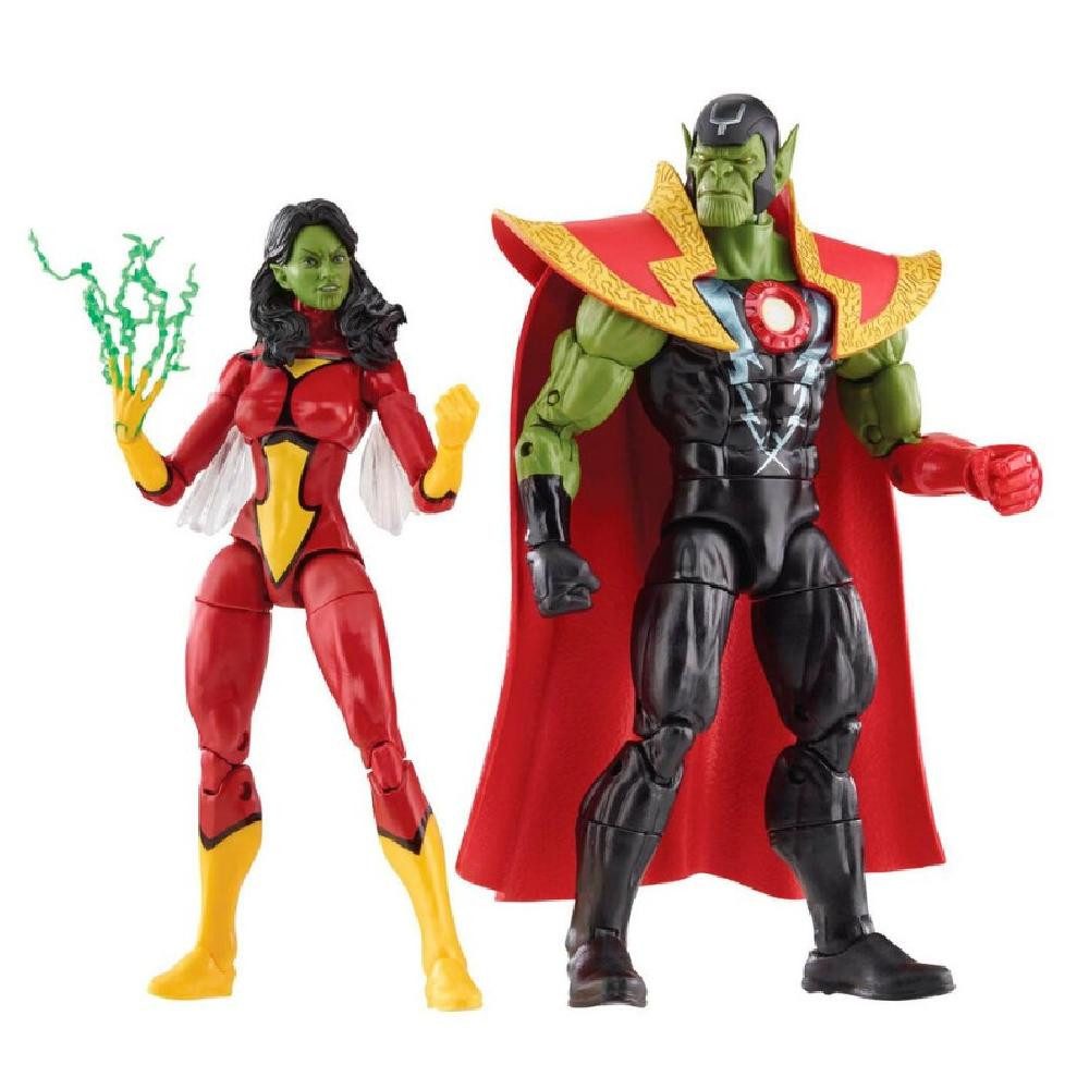 Hasbro Actionfigur Marvel Avengers Beyond Earth Mightiest Skrull Queen & Super Skrull Fig